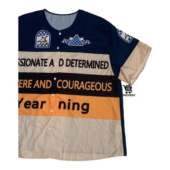 Shein Curve Men's Size 3XL Button Up Short Sleeve Adult Shirt Jersey - Picture 12 of 12